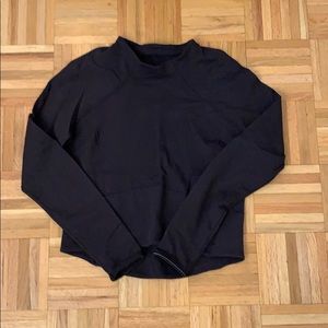 Lululemon mock neck crop top